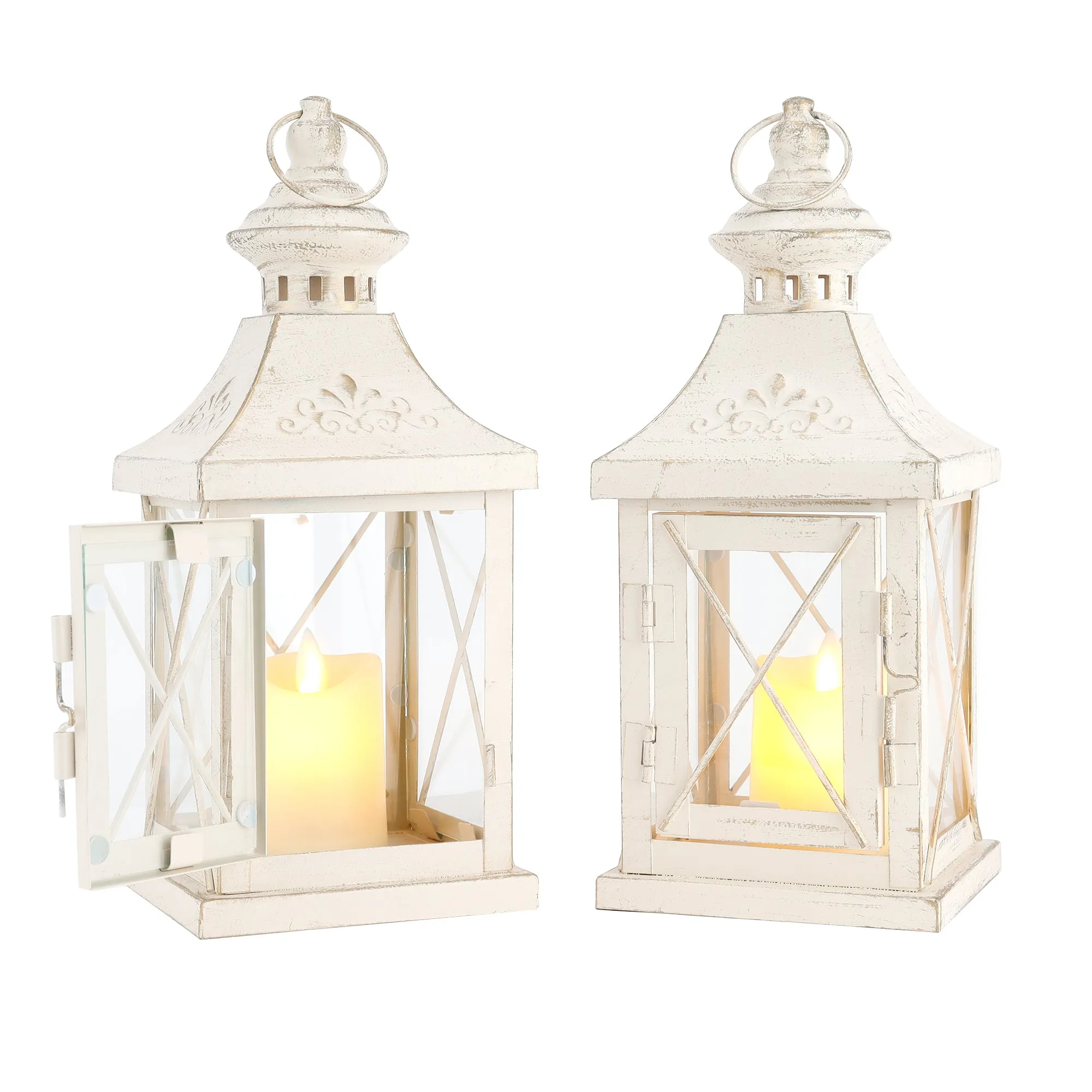 11'' High Decorative Candle Lantern (Set of2)