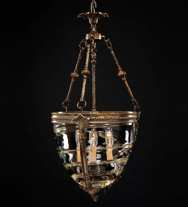 3 Light Brass Lantern