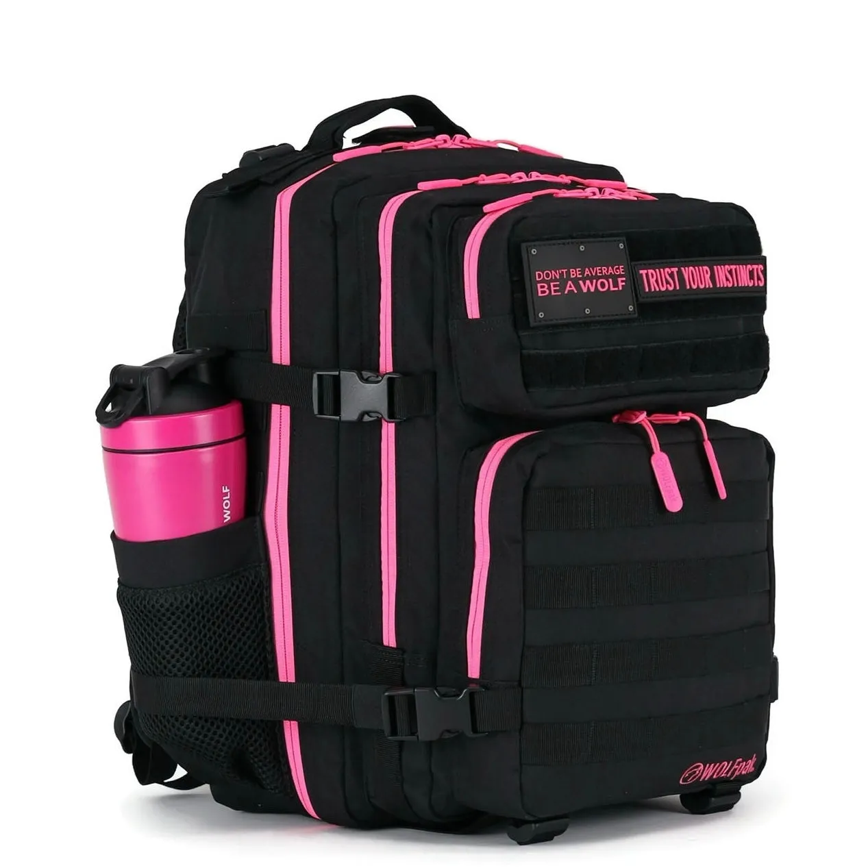 35L Backpack Black Neon Pink