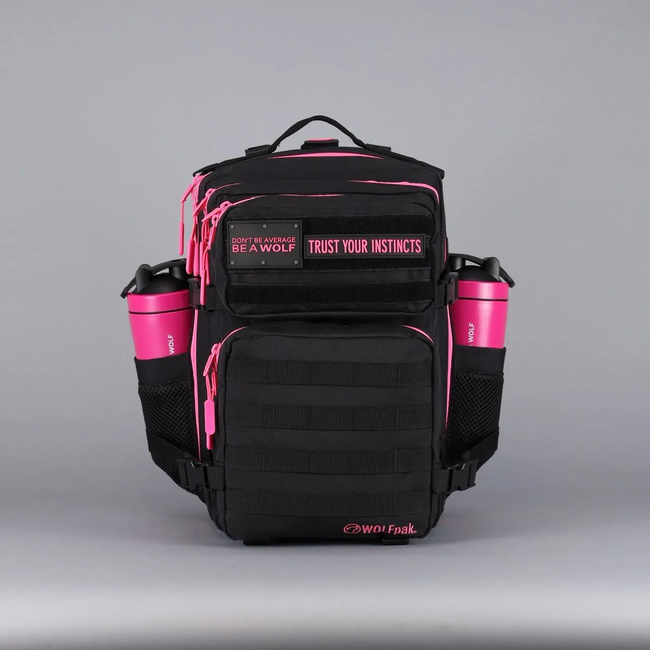 35L Backpack Black Neon Pink