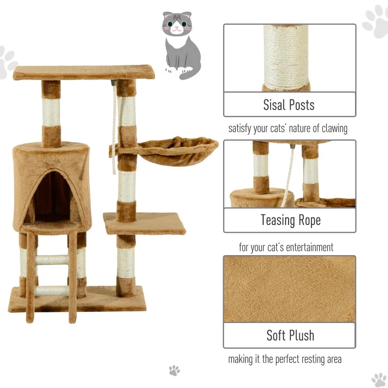 37" Cat Tree Scratching Post - Brown