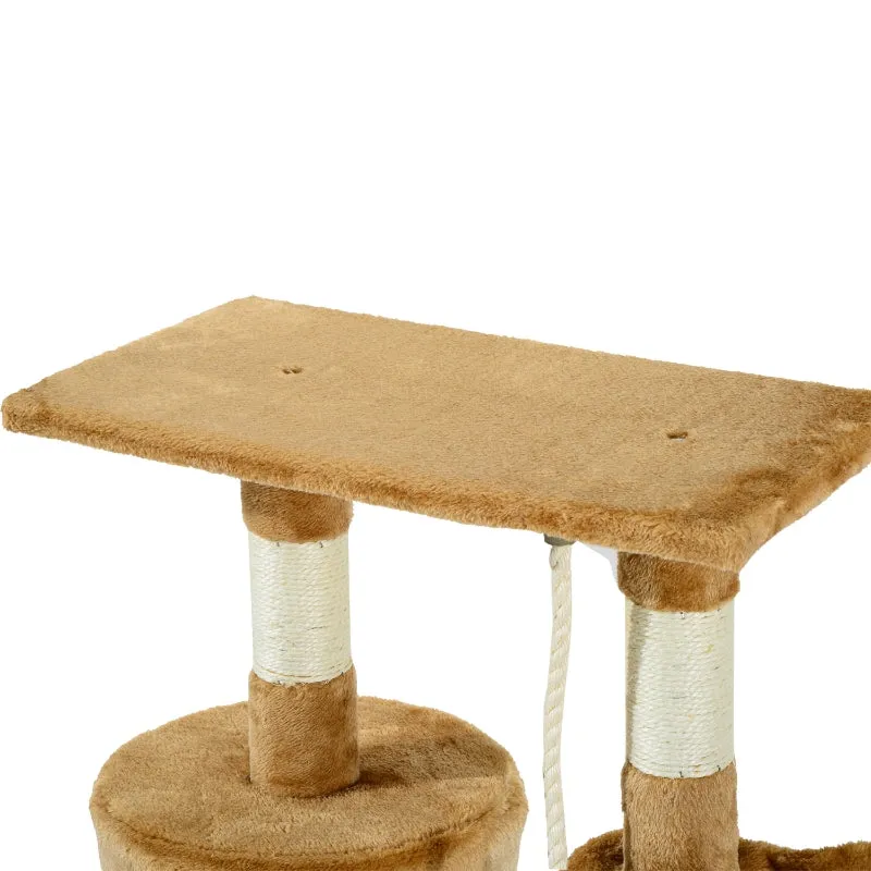 37" Cat Tree Scratching Post - Brown