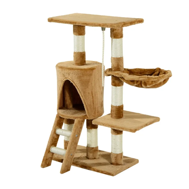 37" Cat Tree Scratching Post - Brown