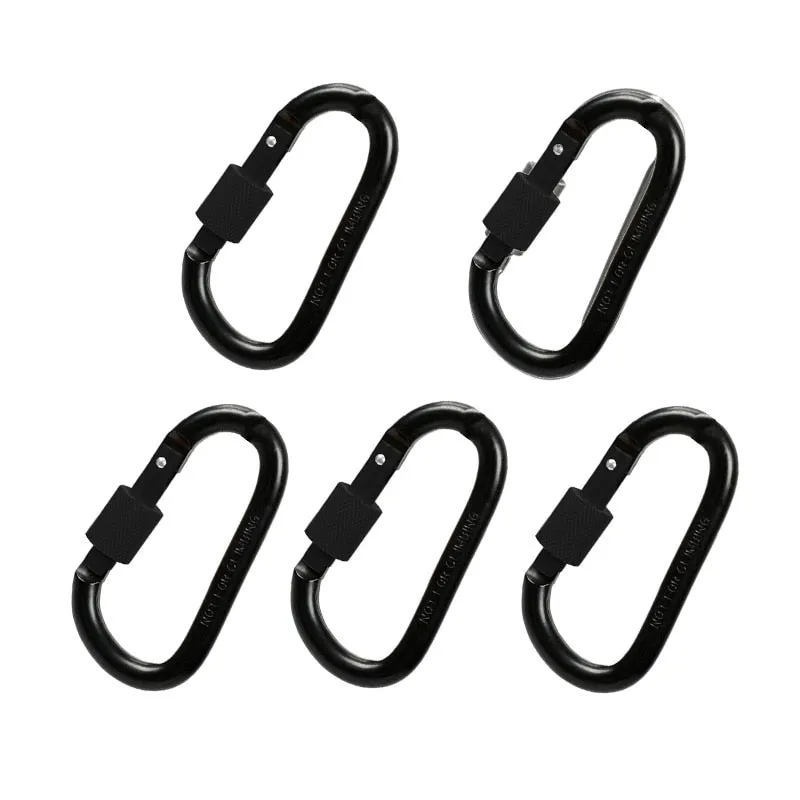 5PCS Carabiner Clips Aluminum Buckle