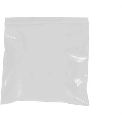 5" x 8" - 2 mil White Reclosable Poly Bags