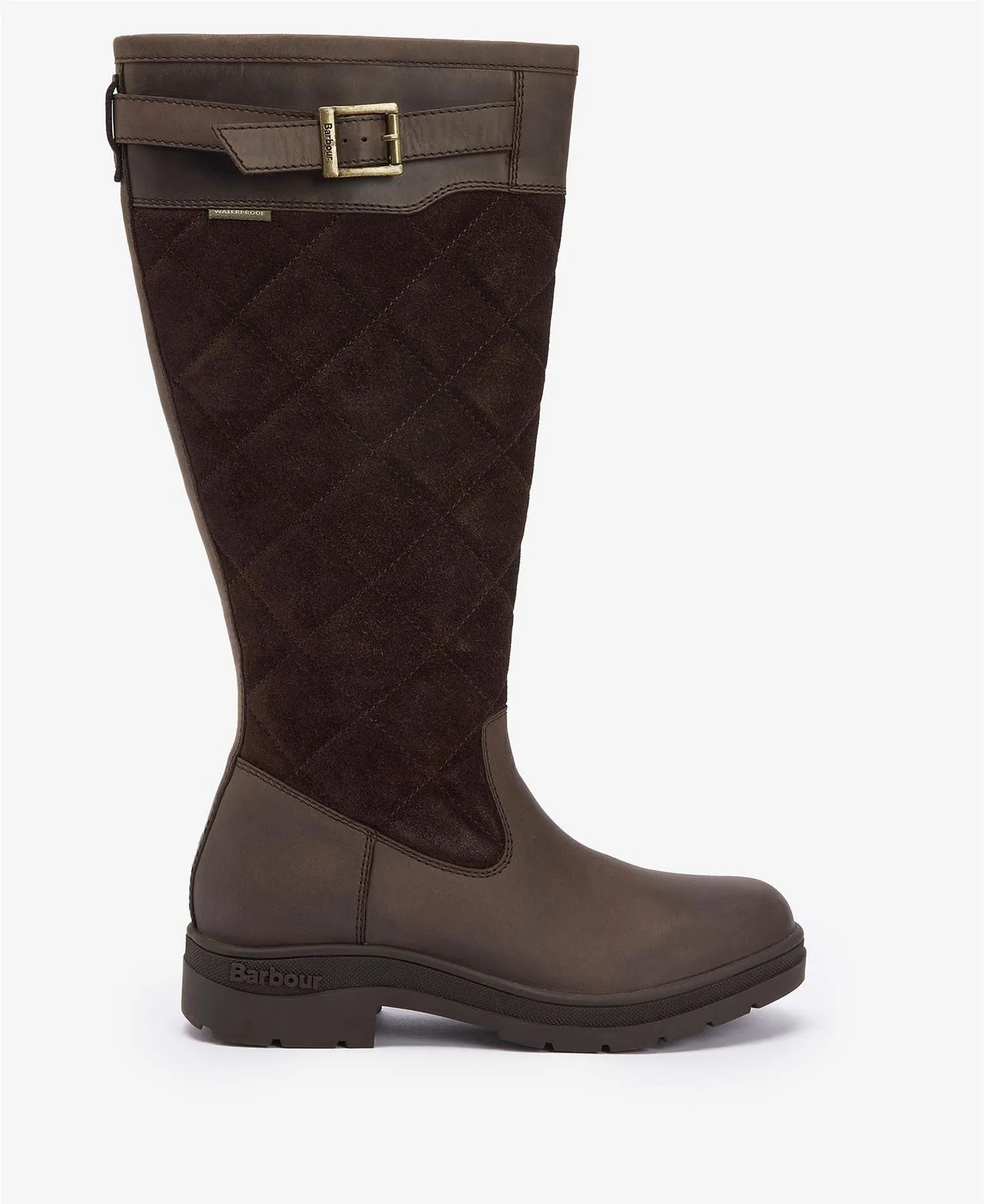 Barbour Oak Tall Suede/Leather Women's Brown Boots