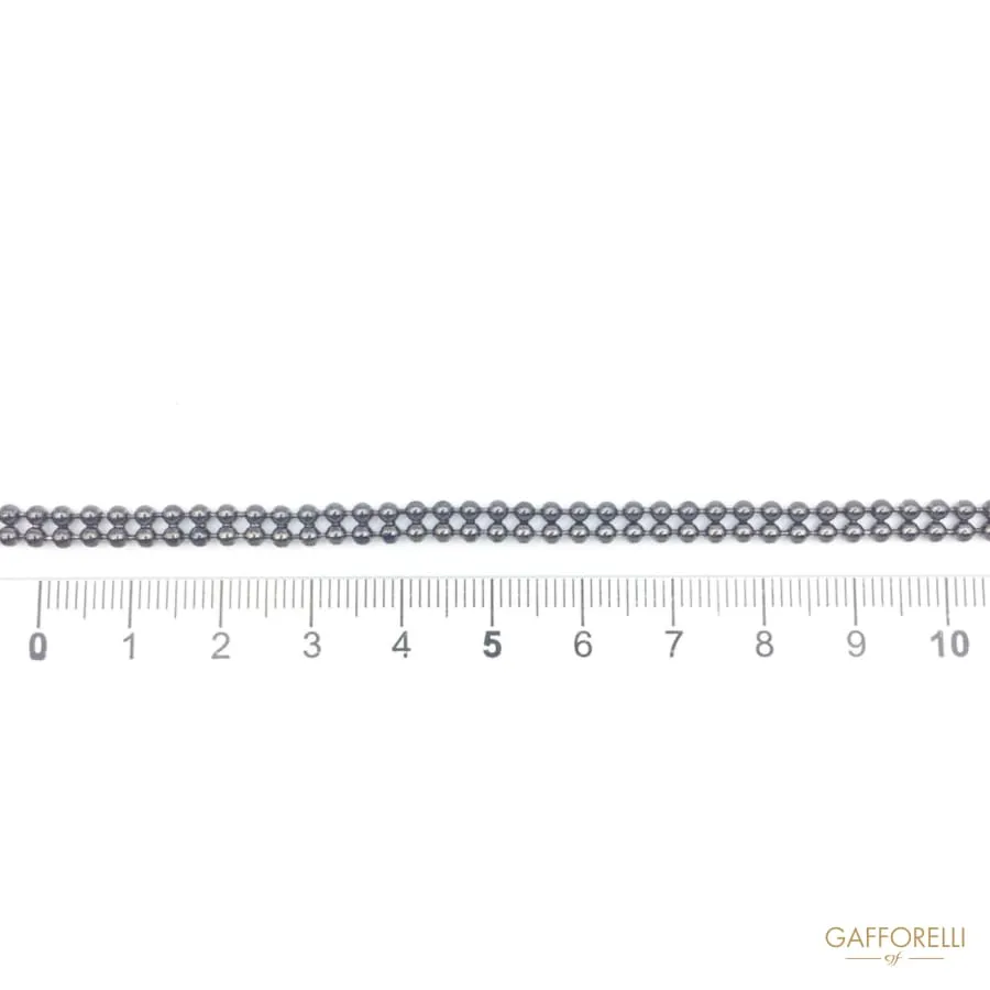 Beads Brass Chain - 3607 Gafforelli Srl