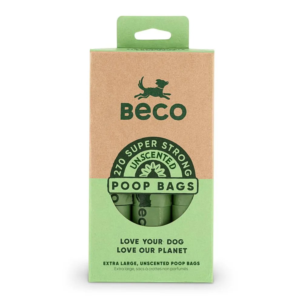 Beco Super Strong Unscented Degradable Dog Poop Bags 270pk