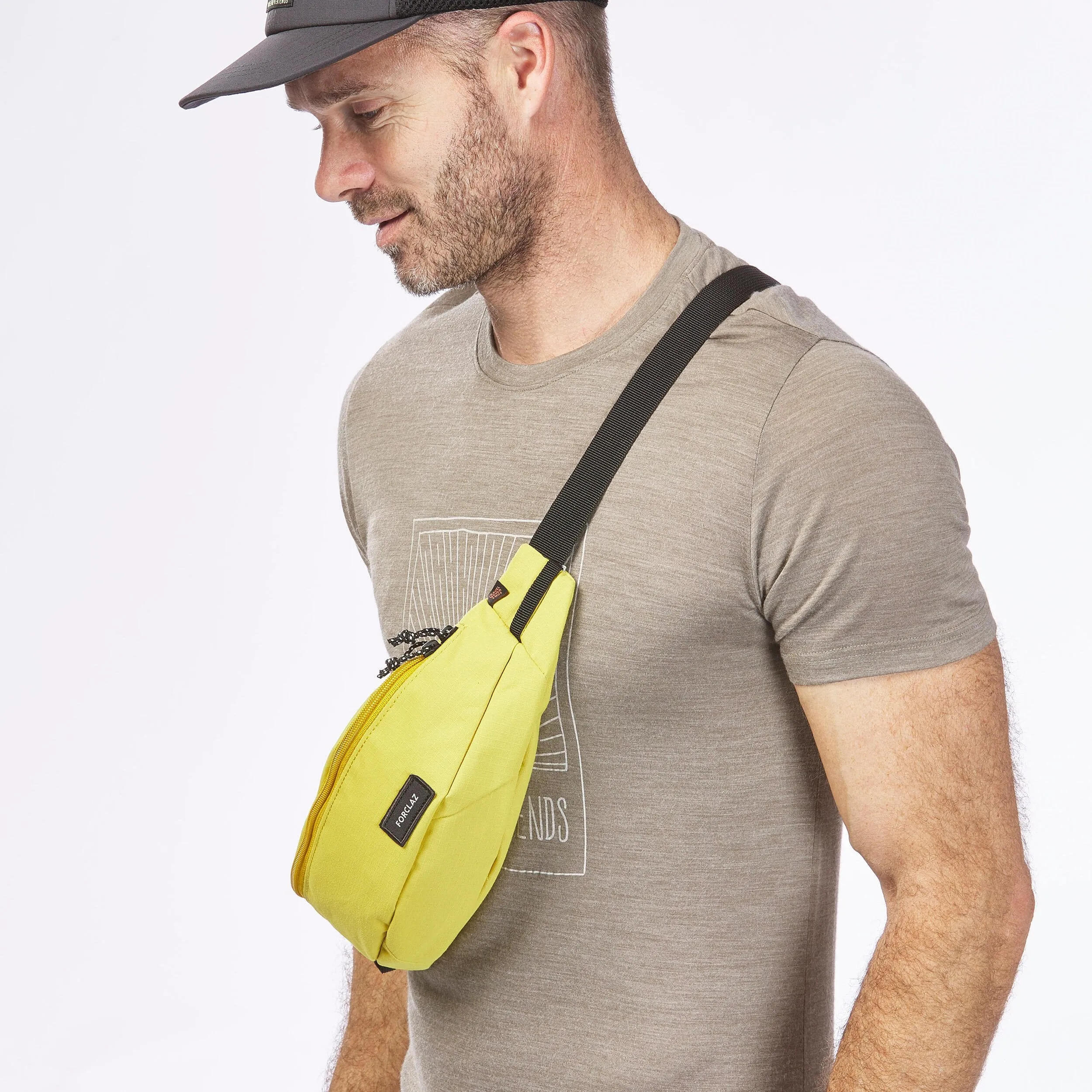 Belt bag Forclaz Travel, yellow