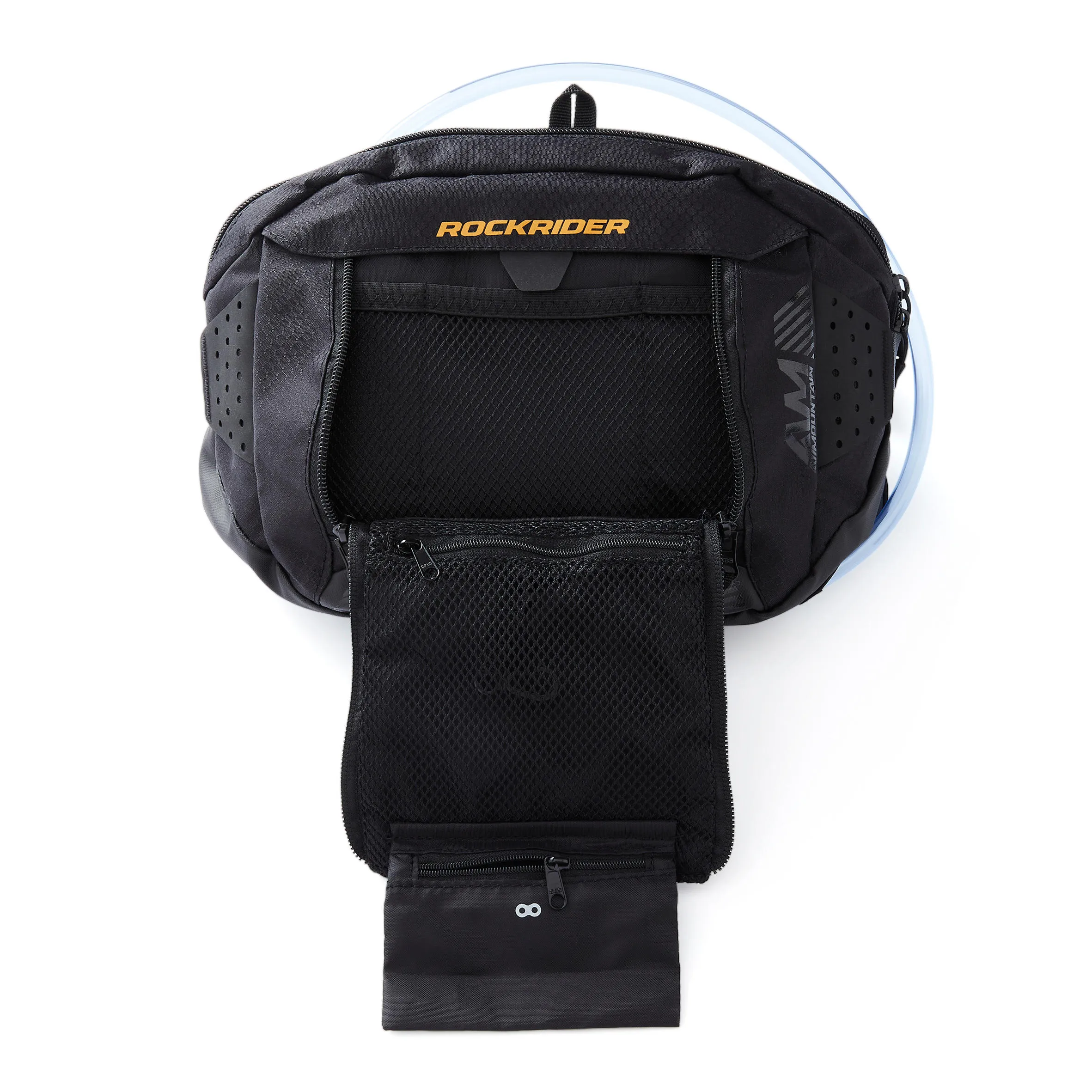 Belt bag with hydration system Rockrider MTB All Mountain, black