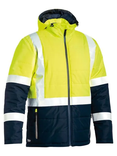 Bisley Taped Two Tone Hi Vis Puffer Jacket(BJ6929HT)