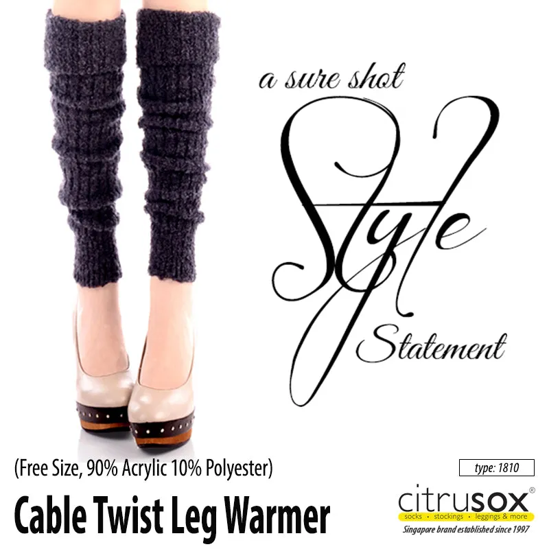 Cable Twist Leg Warmer