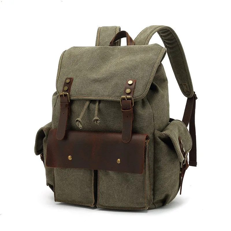 Canvas Backpack Travel Backpack Weekender Backpack