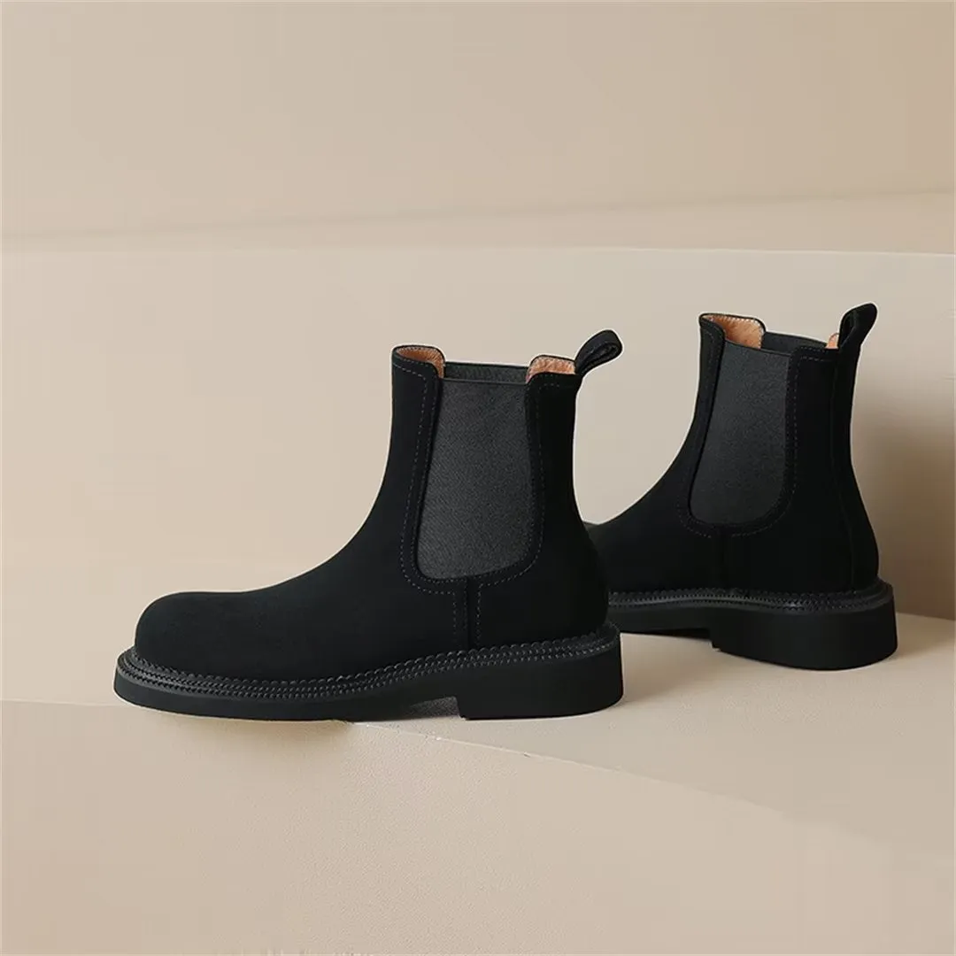 Casual Comfort RoundToe Ankle Boots