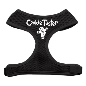 Cookie Taster Screen Print Soft Mesh Harness Black Extra Large