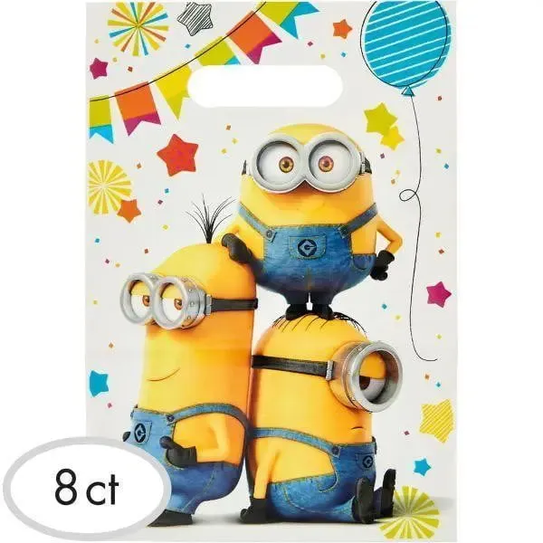 Despicable Me Minion Loot Bags - 8 Pkt