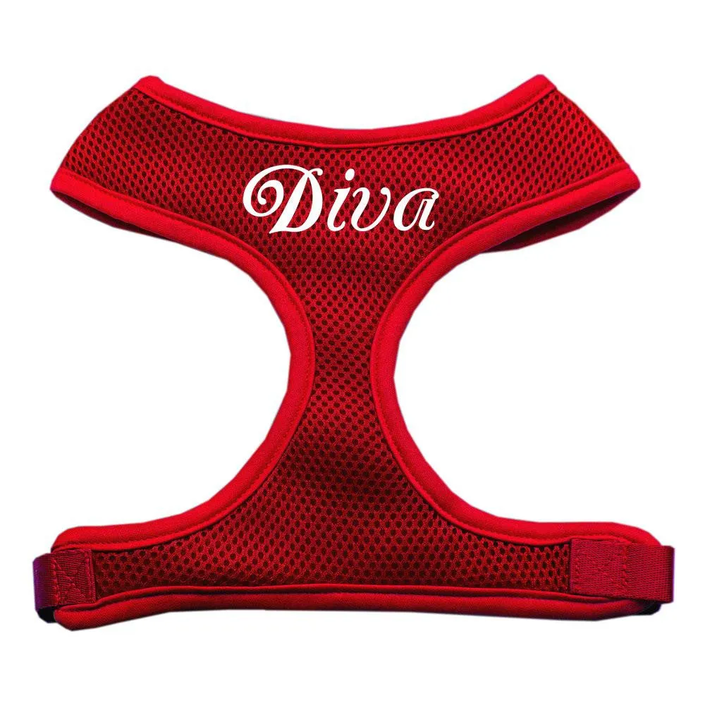 Diva Design Soft Mesh Harnesses Red Extra Large