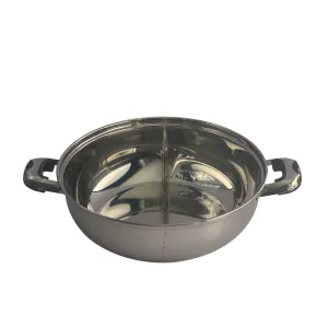 Divided Steamboat Hotpot Pot with Lid 32cm