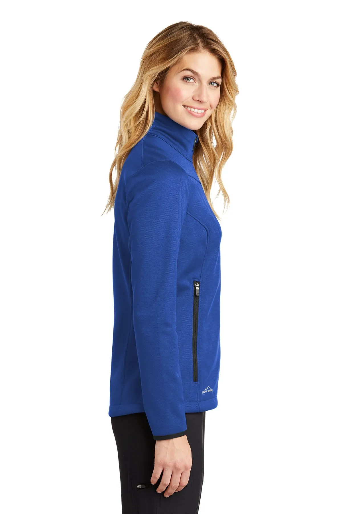 Eddie Bauer Ladies Weather-Resist Custom Soft Shell Jackets, Cobalt Blue