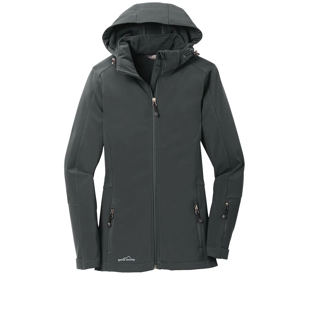 Eddie Bauer® Women's Hooded Soft Shell Parka - Grey Steel