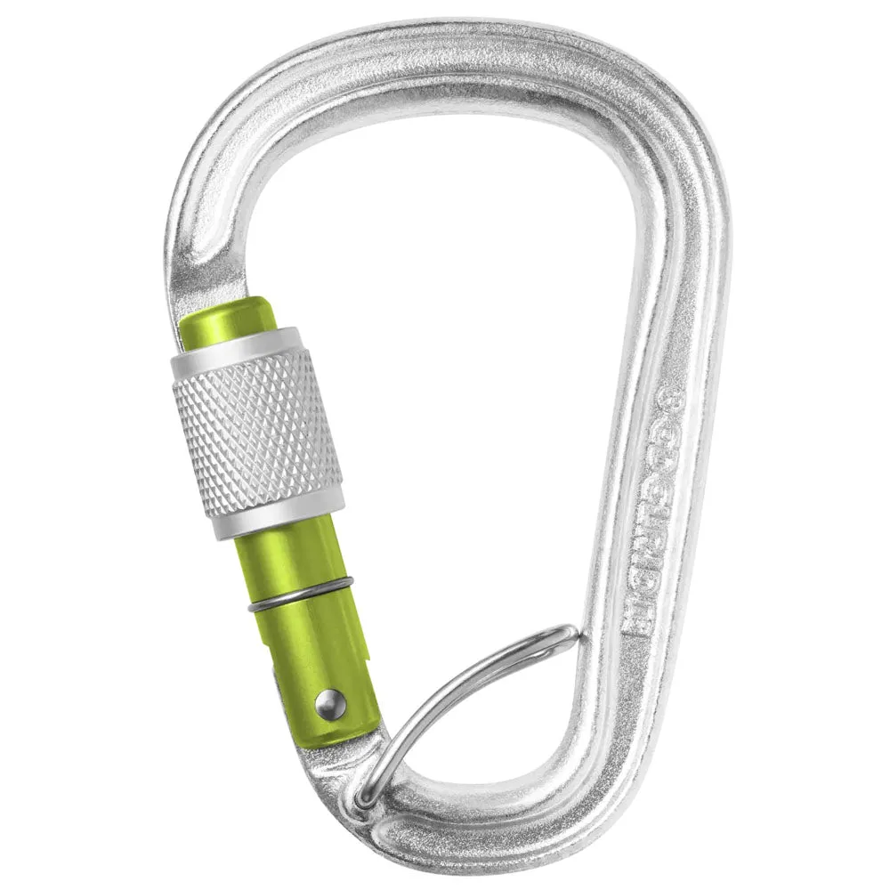 Edelrid HMS Bruce Steel Screw FG II Carabiner