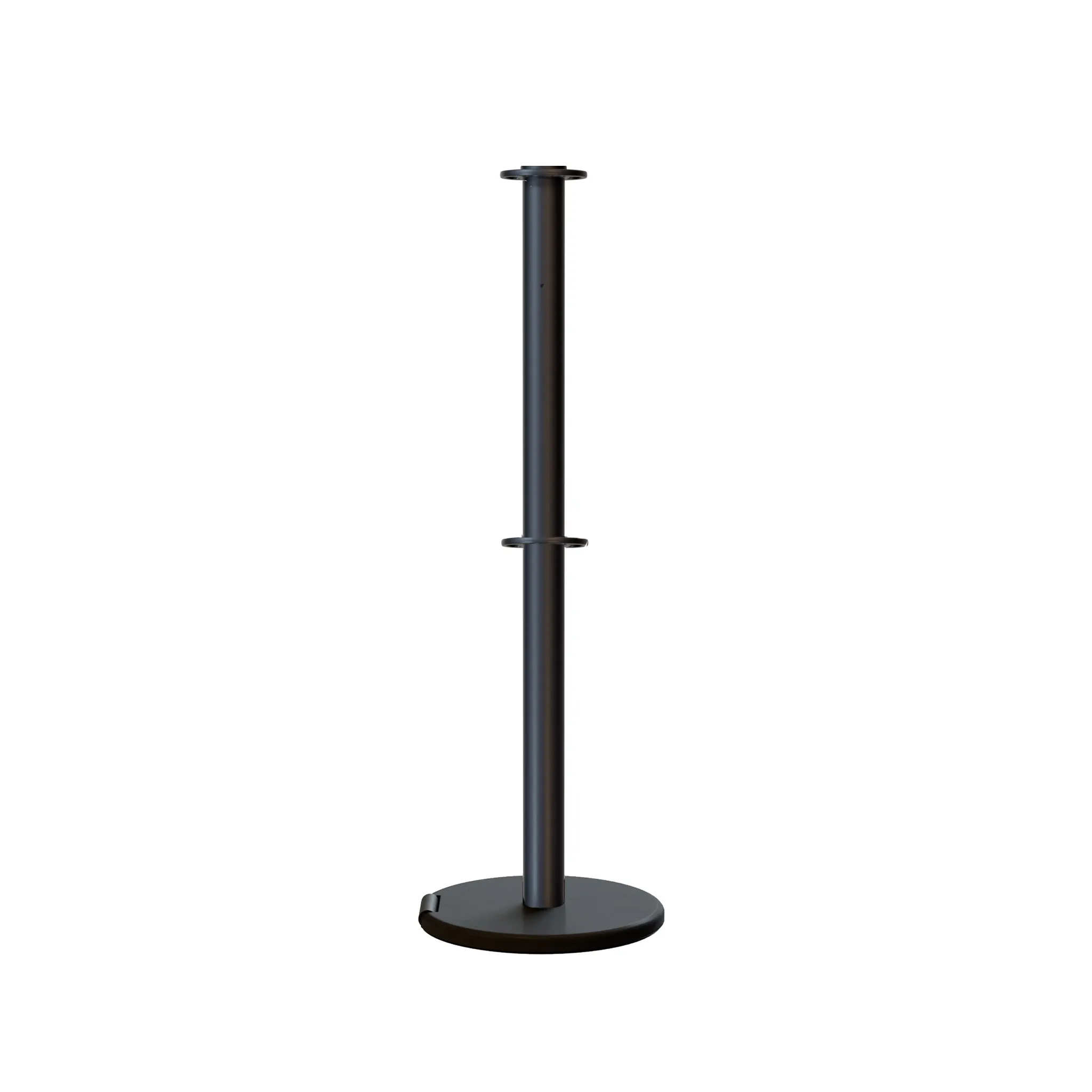 Flat Top Dual Rope Stanchion with Roller Base - Montour Line CELineD