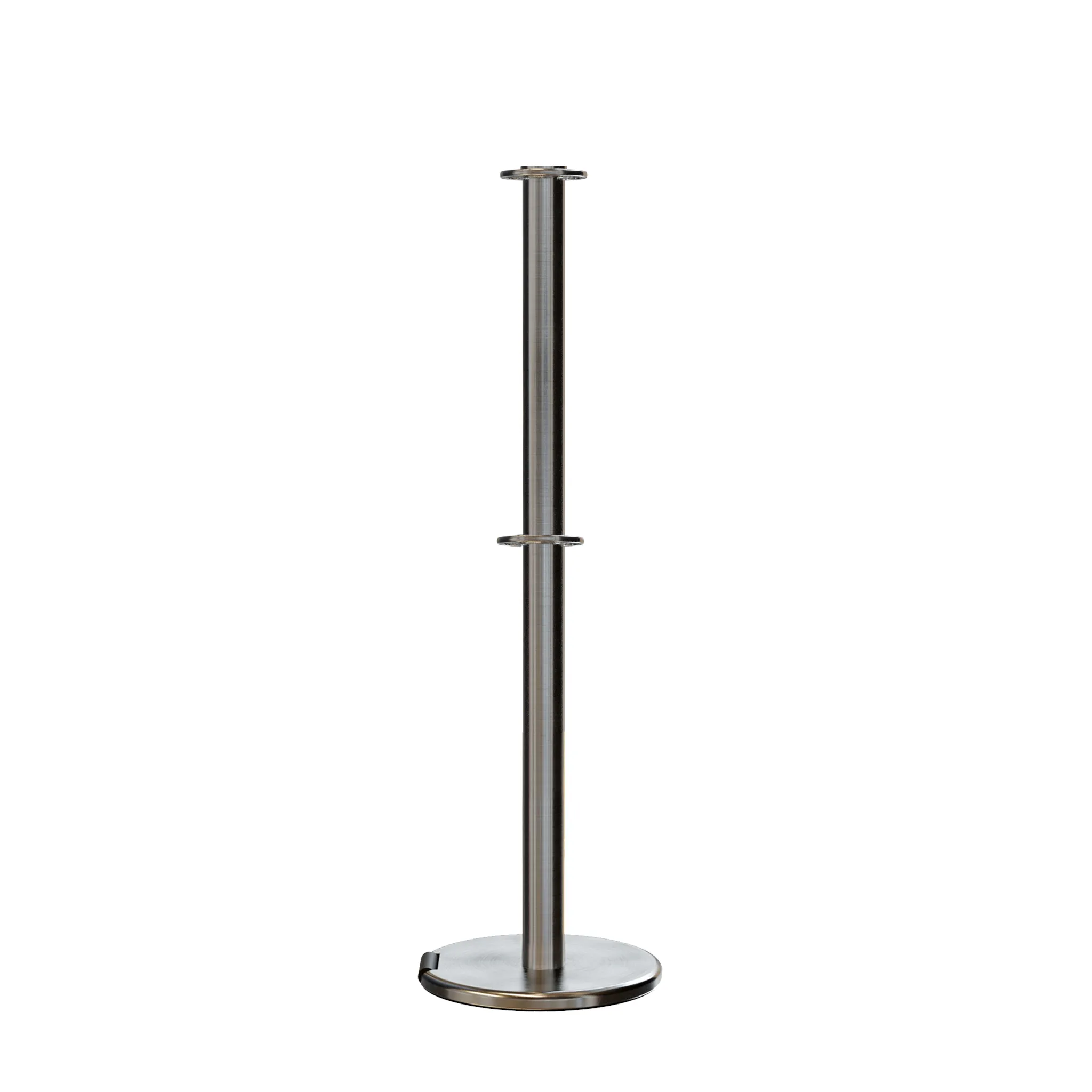 Flat Top Dual Rope Stanchion with Roller Base - Montour Line CELineD