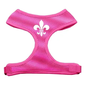 Fleur de Lis Design Soft Mesh Harnesses Pink Large