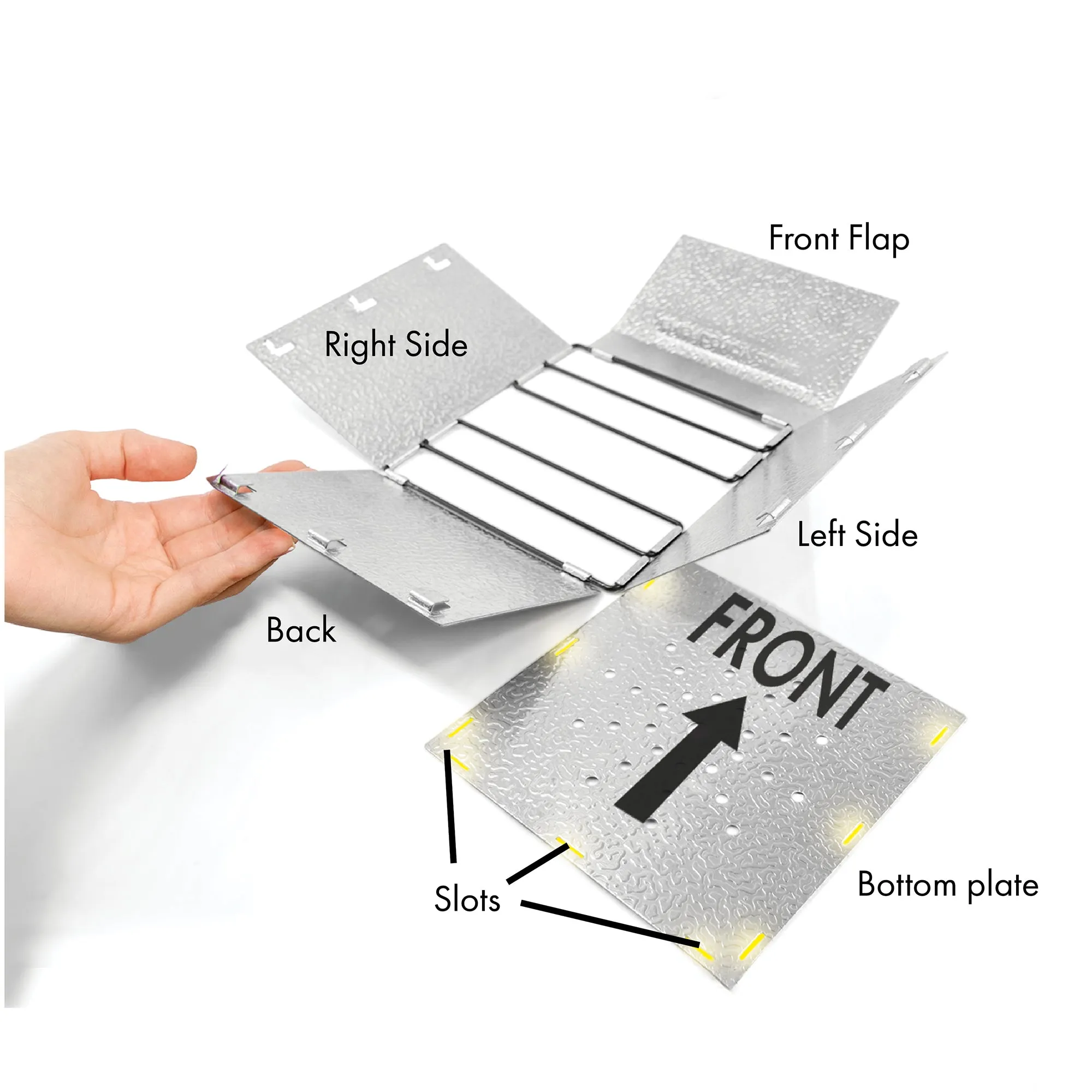 Fold Flat Aluminum Stove