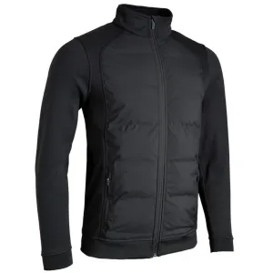 GLENMUIR Callander Zip Front Padded Hybrid Golf Jacket - Mens - Black