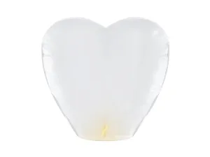 Heart Sky Lanterns White