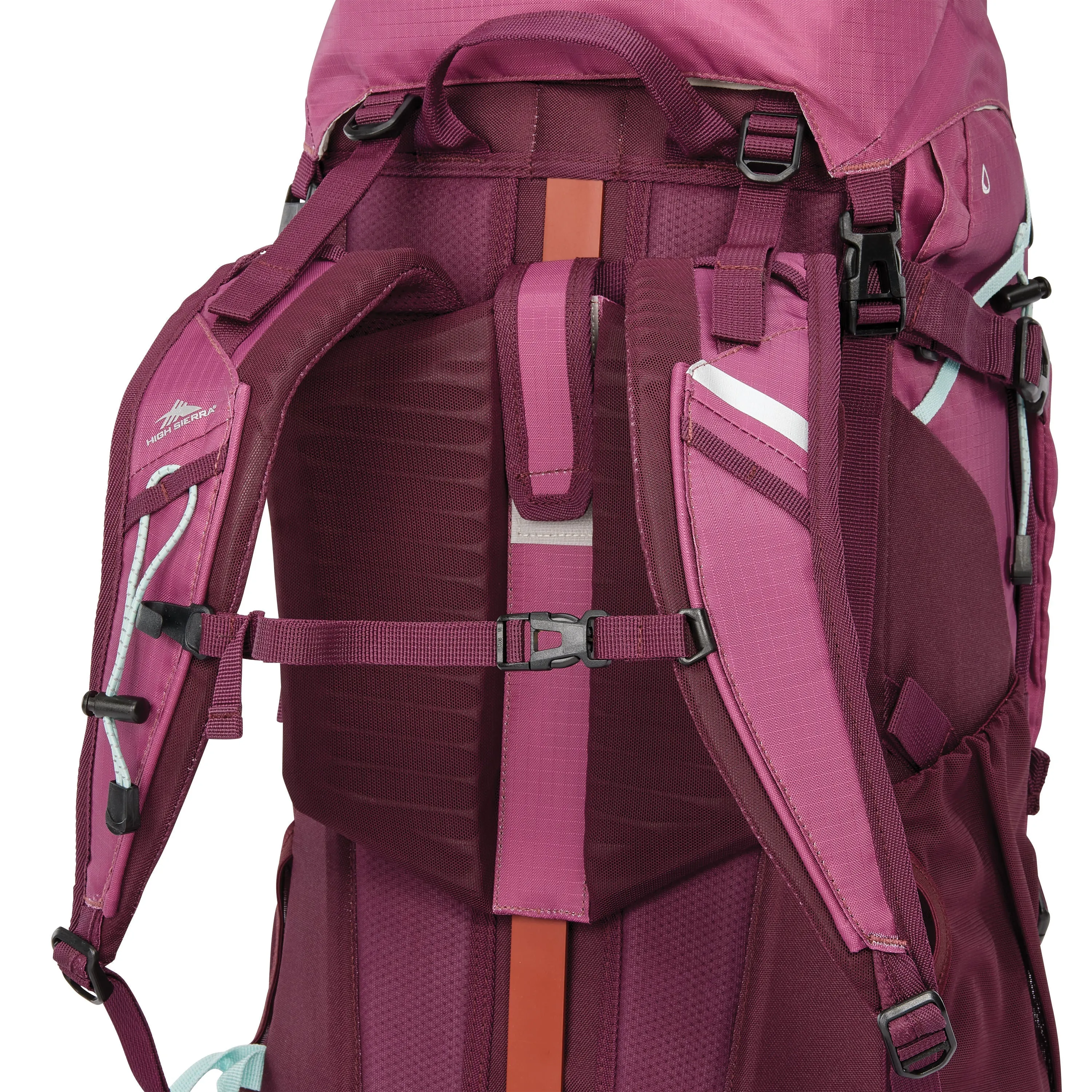 High Sierra Pathway 2.0 Womens Frame Pack 60L Backpack - Berry/Maroon