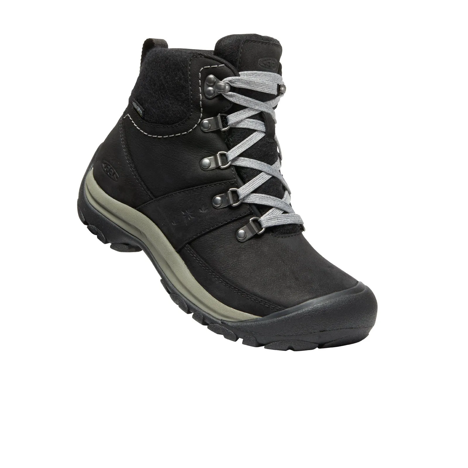 Keen Kaci III Winter Mid Waterproof Boot (Women) - Black/Steel Grey