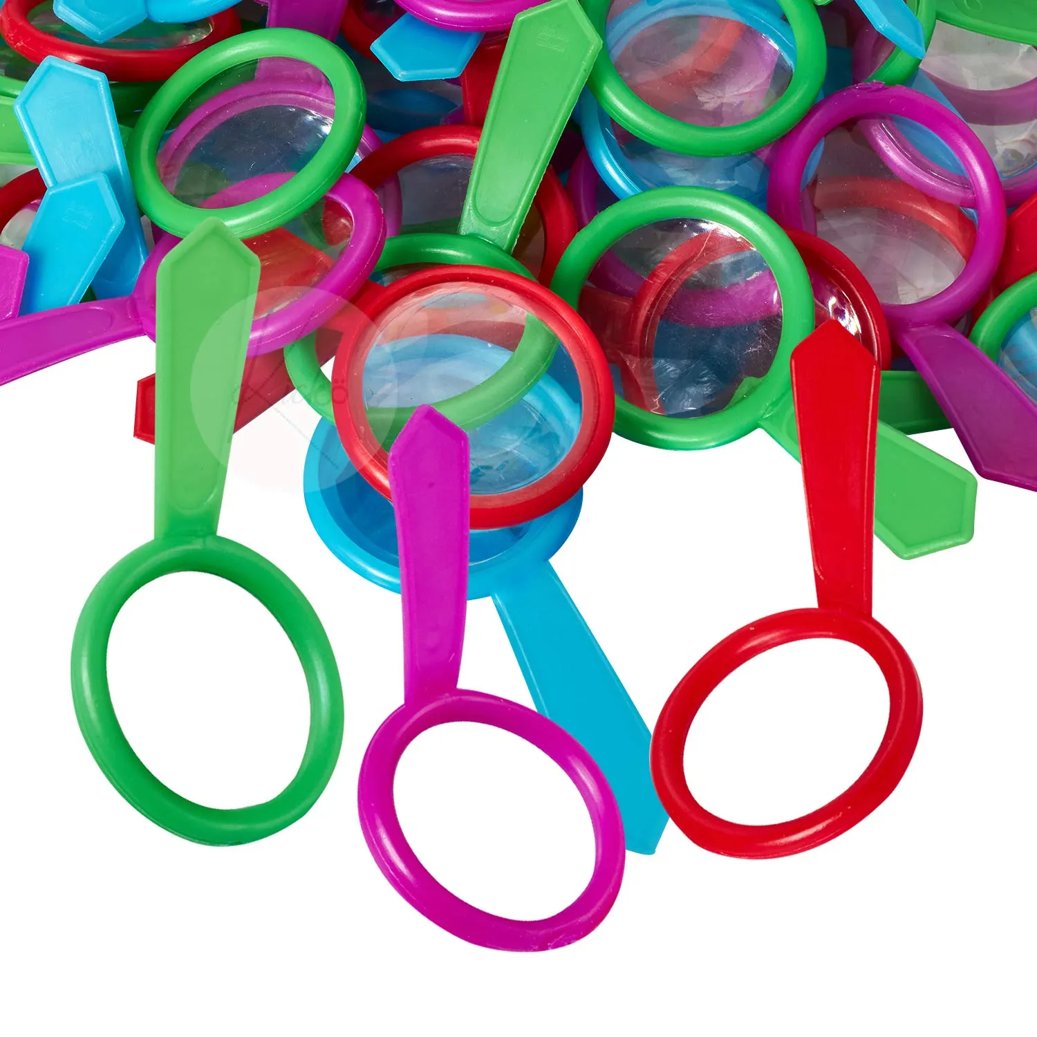 Kicko Mini Magnifying Glasses - 144 Pack - 1 Inch - for Kids, Party Favors, Stocking