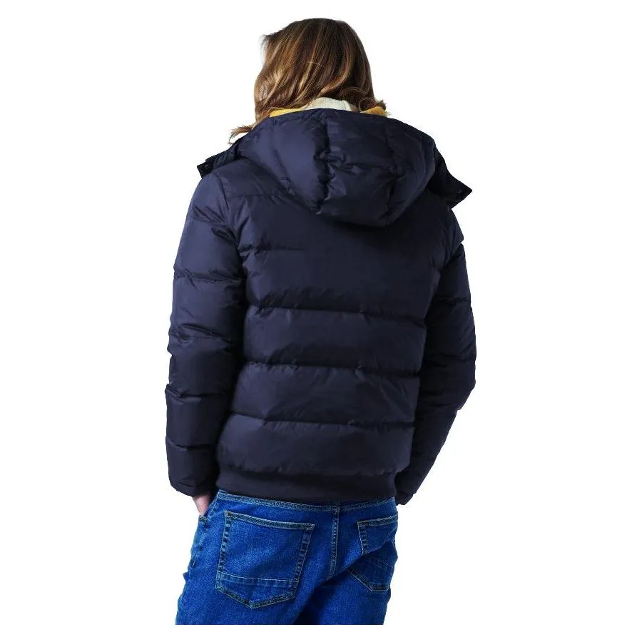 La Martina Elegant Sports Jacket with Hood in Navy Blue