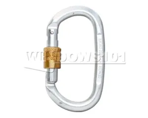 Liberty Mt Oval Hard Steel Screw Gate Locking 30kN Carabiner