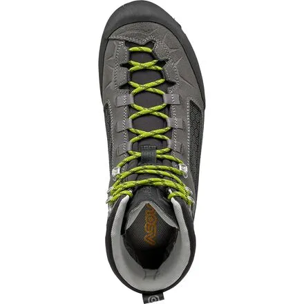 Men's Freney Evo climbing boots Asolo, Graphite/Green Lime color