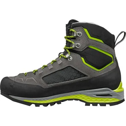 Men's Freney Evo climbing boots Asolo, Graphite/Green Lime color