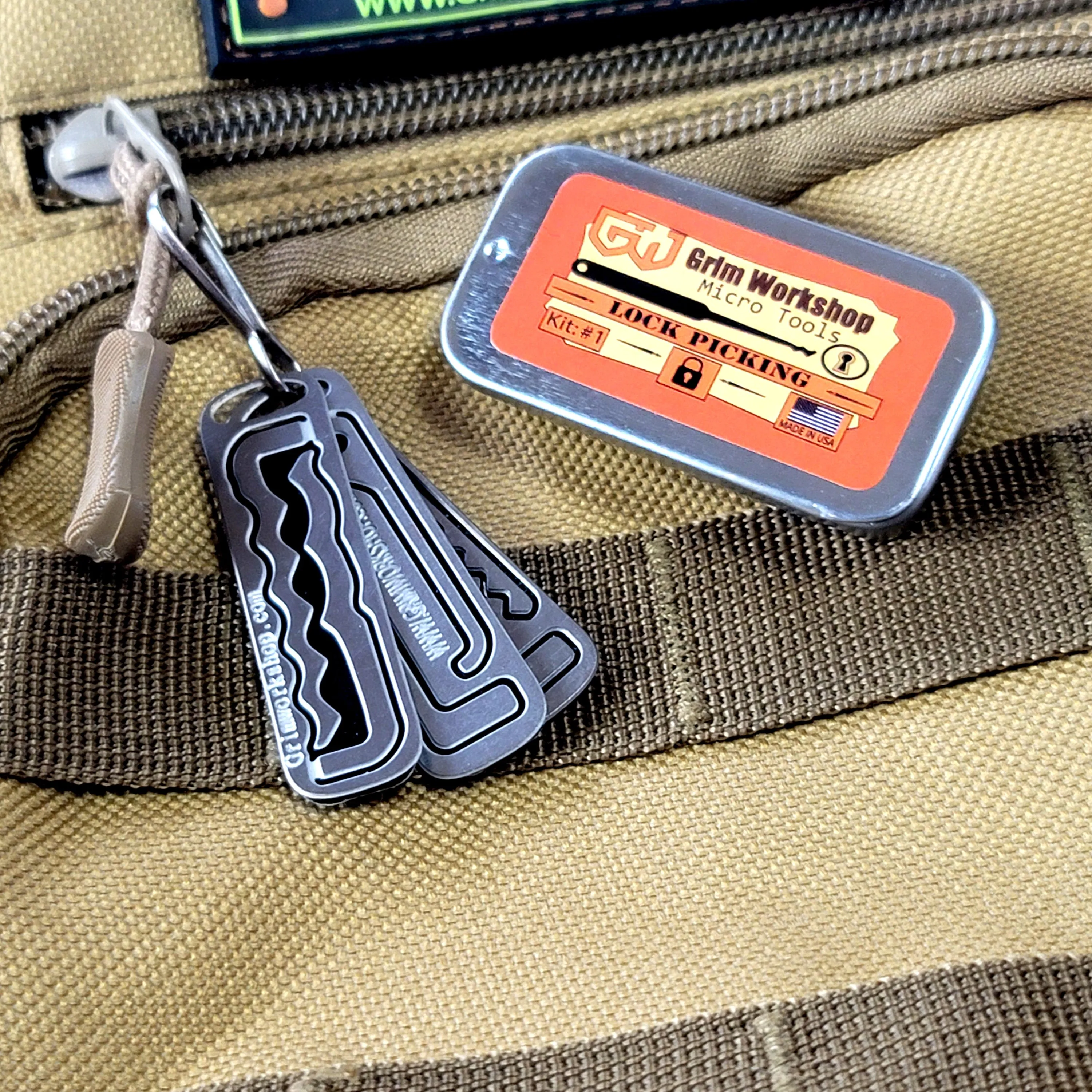 Micro Lock Picking Kit : Micro Size EDC Lock Pick set