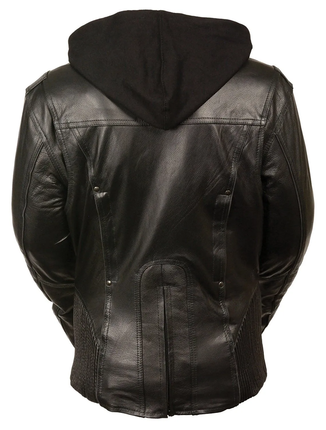 Milwaukee Women's 3/4th Leather Jacket Black