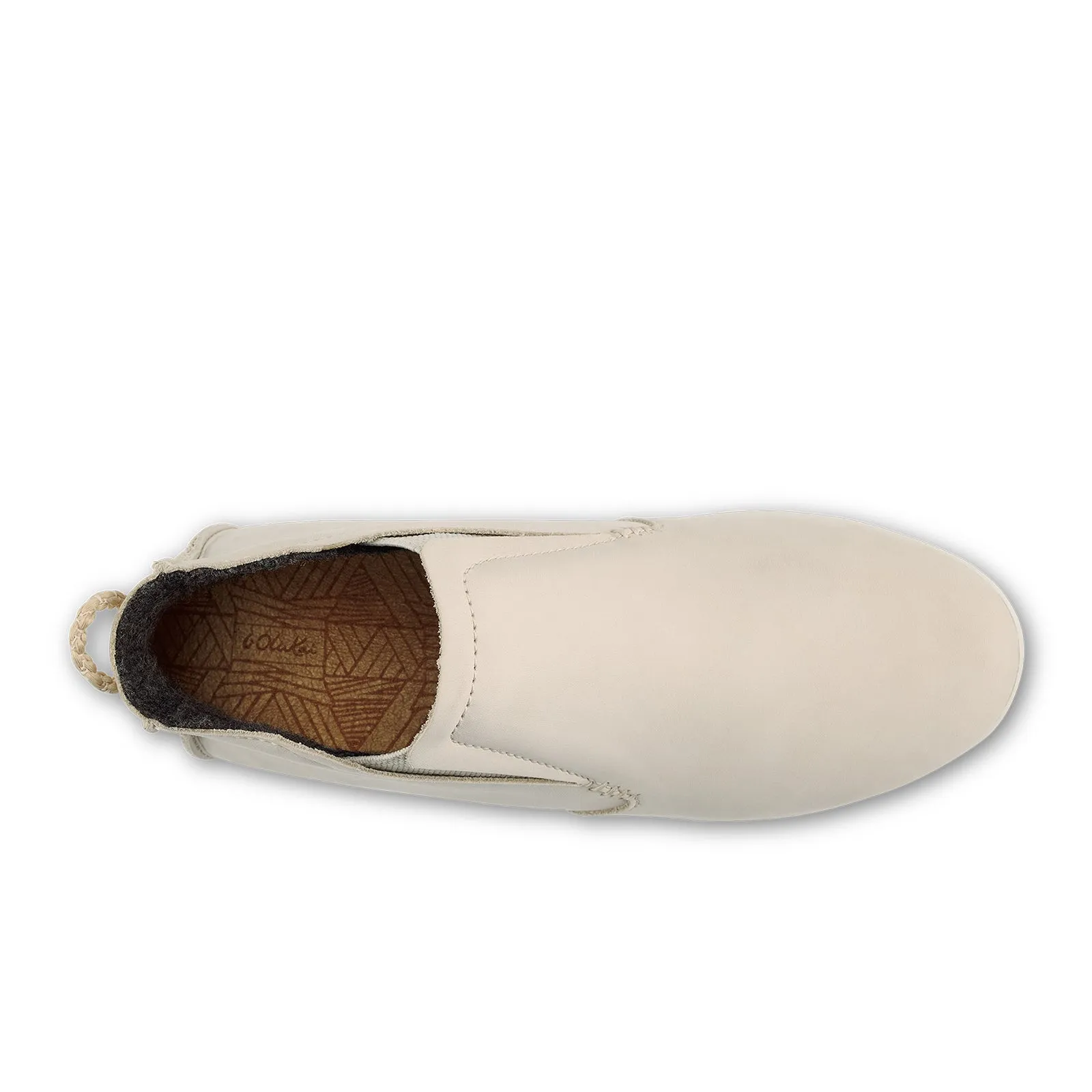 Olukai Manu Hope Slip On Ankle Bootie (Women) - Chalk/Off White