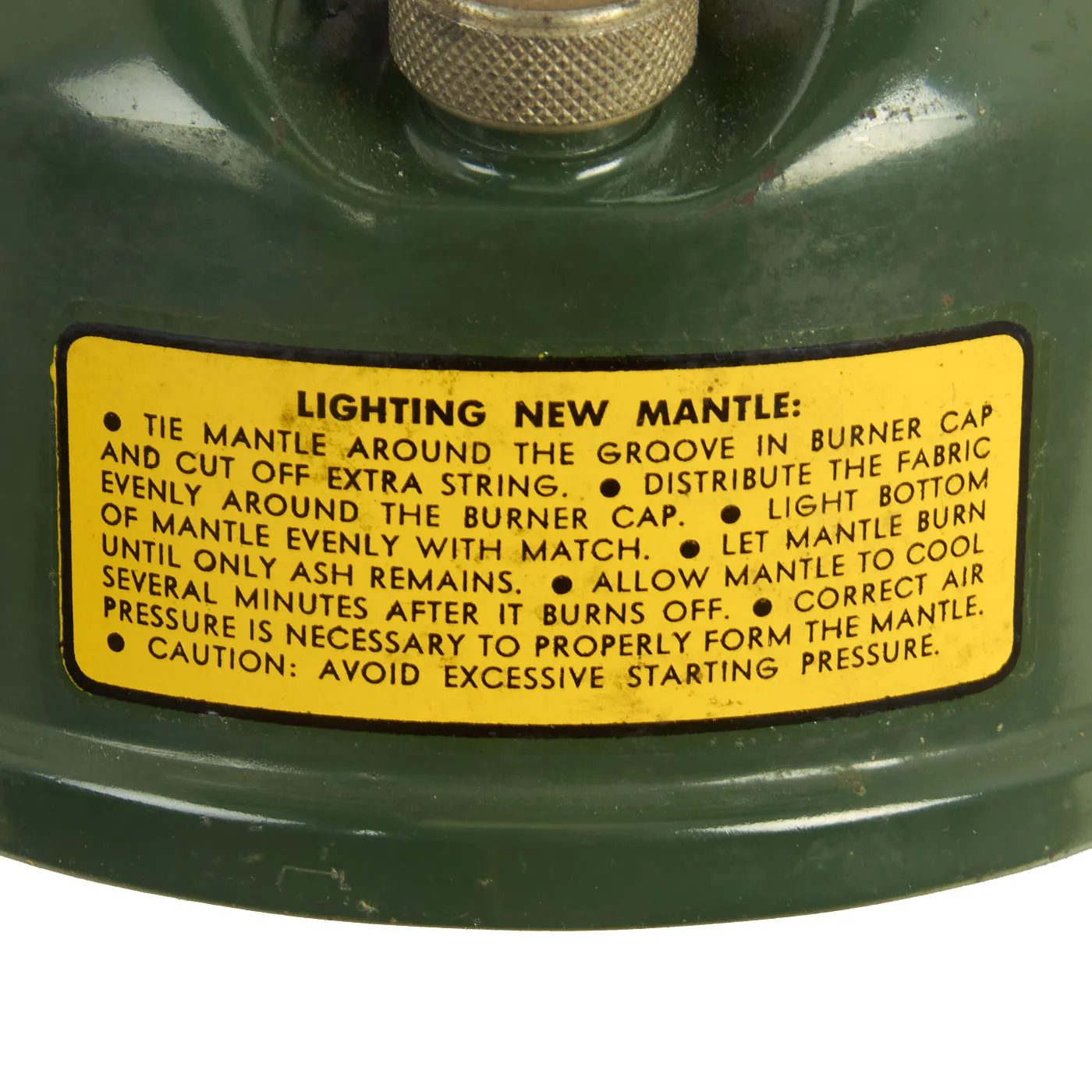 Original U.S. WWII 1944 Dated Coleman 252 Milspec Gasoline Lantern