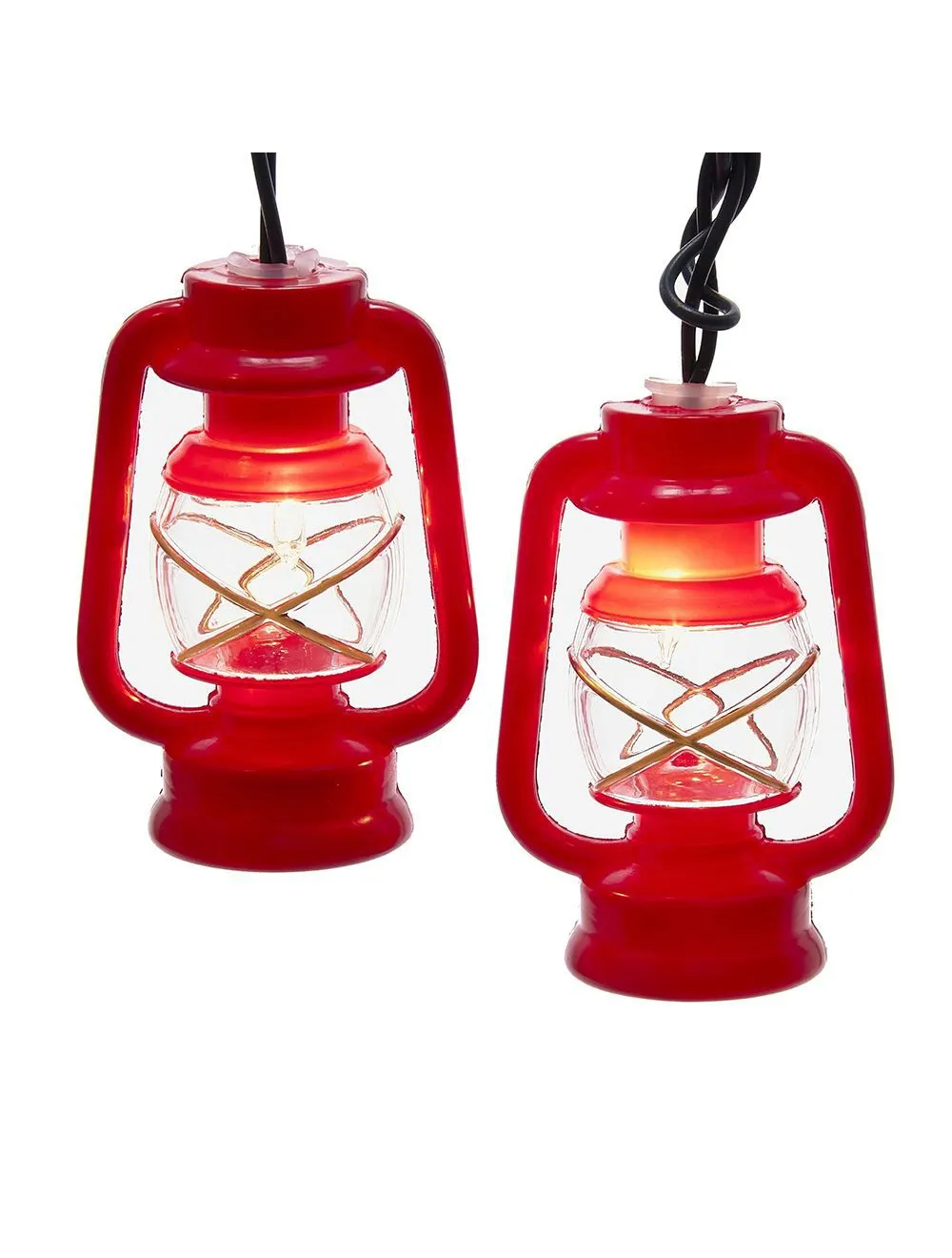 Party light set red lanterns 10