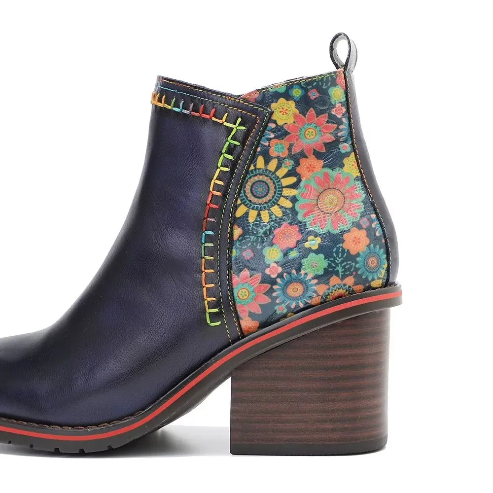 RetroChic Zip Comfort Heeled Boots