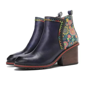 RetroChic Zip Comfort Heeled Boots