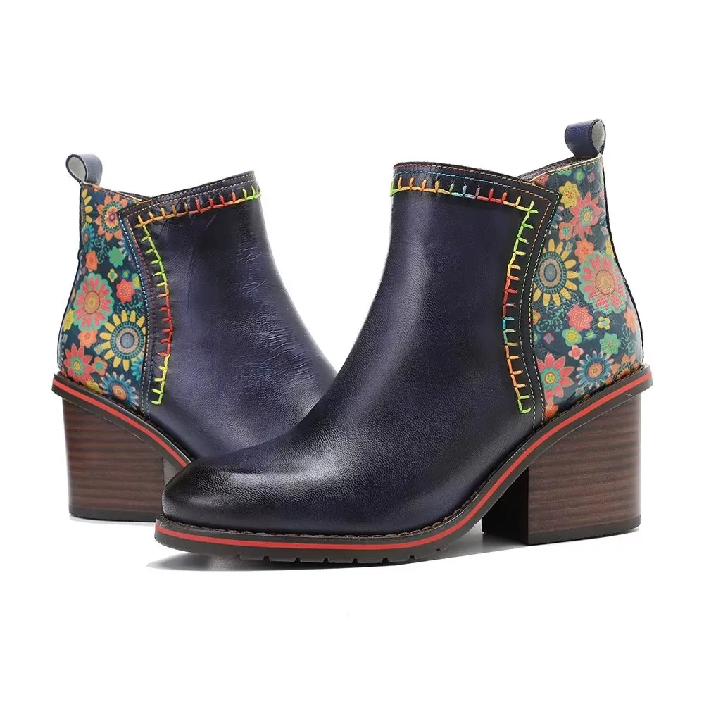 RetroChic Zip Comfort Heeled Boots