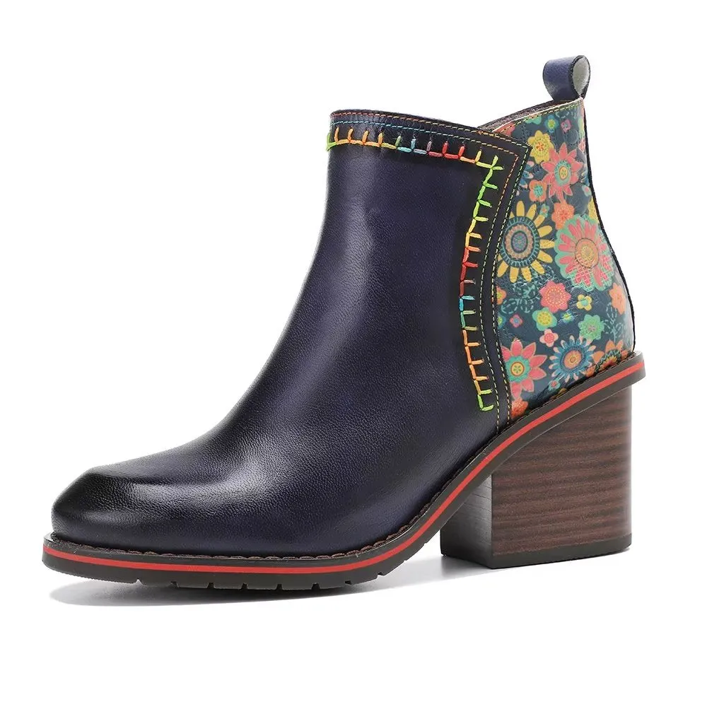 RetroChic Zip Comfort Heeled Boots