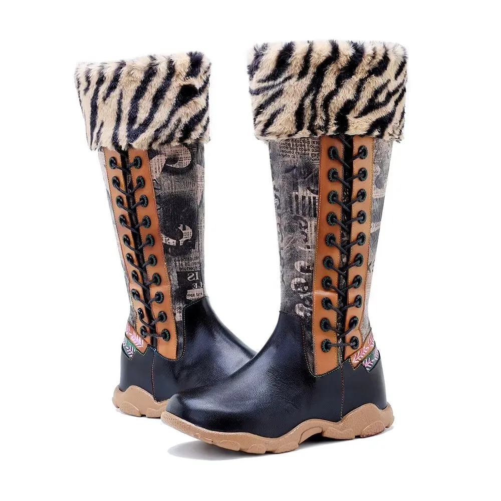 RetroChic Zip Comfort High Boots