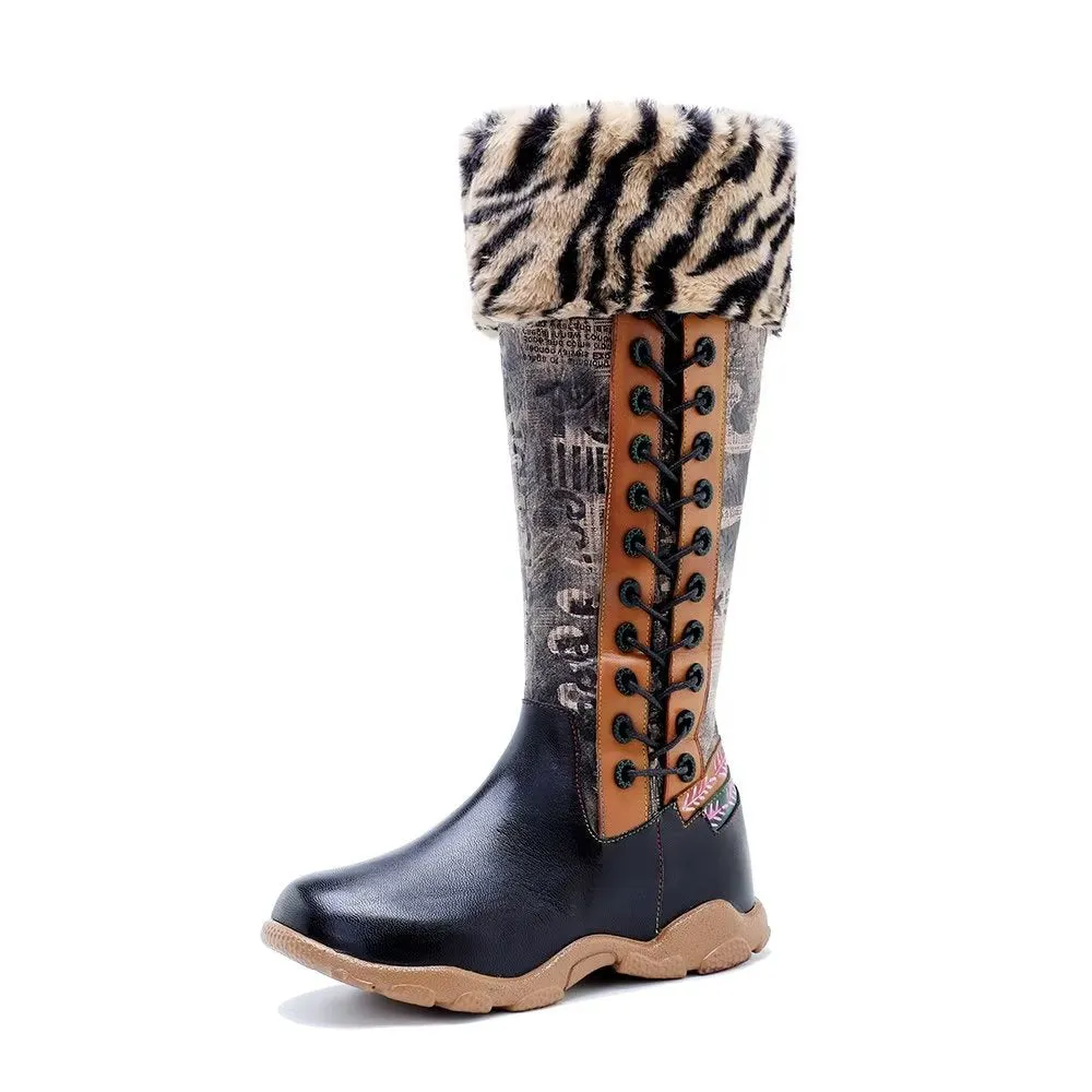 RetroChic Zip Comfort High Boots