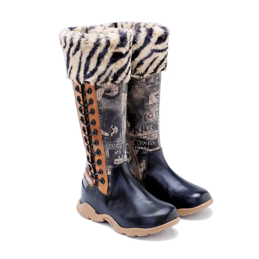 RetroChic Zip Comfort High Boots